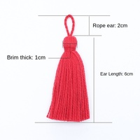 Pompoms suspendus pour vêtements, accessoires de couture, corde de suspension avec angle pur, glands écologiques, petites oreilles