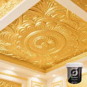 थोक पर्यावरण अनुकूल मौसम प्रतिरोधी एपॉक्सी बाहरी दीवार निर्माण सोने पेंट तरल कोटिंग स्प्रे फर्नीचर पेंट - Product Image 4