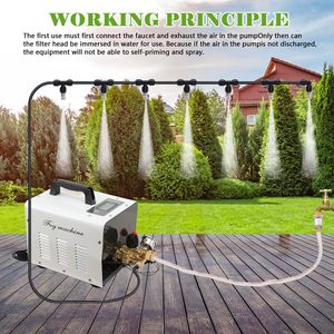 Máquina de Nebulização Elétrica de Alta Pressão 1L/Min com Aço Inoxidável para Resfriamento de Jardins e Pátios Externos - Product Image 2