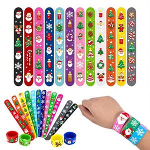 יצרנית ביקורת הפשפטה חג המולד סיליקון עשה הלהקה הצמד wristbands slap wristbands - Product Image 2