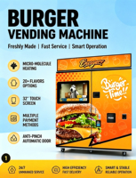 Distributeur automatique intelligent de pains à burger, robot distributeur automatique de burgers, conception de cuisson fraîche - à vendre