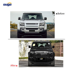 GUGO 2020 ABS New Car Bumpers Black Model Bodykit pour <span class=keywords><strong>LAND</strong></span> <span class=keywords><strong>ROVER</strong></span> DEFENDER Avant et Arrière <span class=keywords><strong>Sport</strong></span> Upgrade Style - Product Image 2