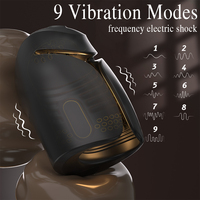S-hande coq formation mâle masturbateur retarder l'éjaculation mâle choc électrique Vibration gland stimulateur Sex Toy pour hommes
