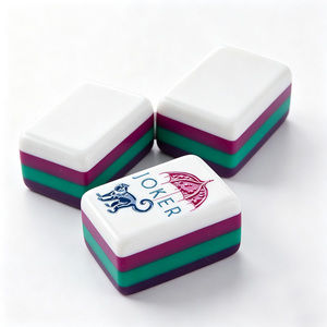 Pas de MOQ, un ensemble complet, prix d'usine en gros, jeux de tuiles de mahjong américaines en acrylique à 4 couches pour 4 joueurs, utilisation universelle - Product Image 3