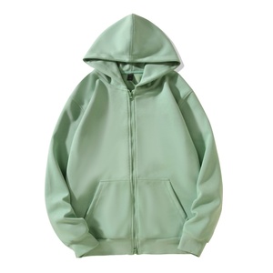 Service OEM, veste en polaire de haute qualité pour hommes, nouvelle tendance, logo personnalisé, fermeture éclair bidirectionnelle, col montant, écologique, style vintage, streetwear - Product Image 3