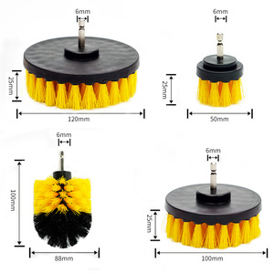 Lot de 4 brosses de nettoyage multi-surfaces en microfibre pour perceuse, <span class=keywords><strong>kit</strong></span> de nettoyage de voiture anti-rayures - Product Image 6