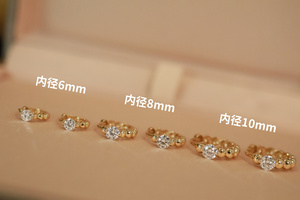 Pendientes de Perlas con Diamantes Cultivados en Laboratorio DE VVS de Oro Real de 18K, Joyería Fina Au750, Gran Venta de Xinfly - Product Image 3
