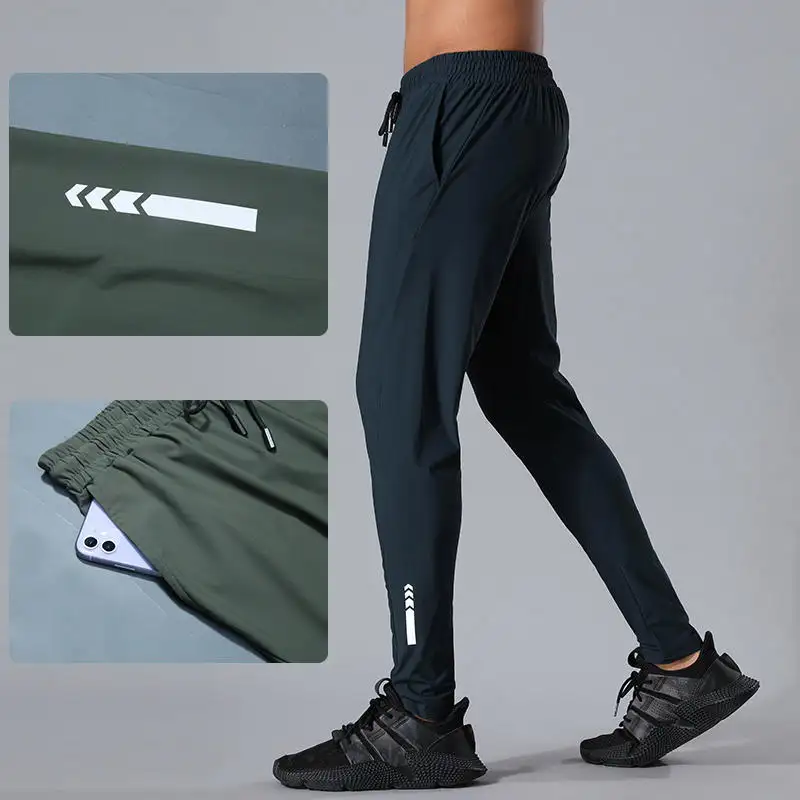 Mens Sport Slim Fit Sweat Pants Men Casual Trousers Track Running Gym Long Pants For Fitness Workout