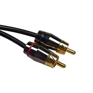 RCA 1 Male to 2 Female Y Splitter Adapter Cable with PVC Sheath Braided Shielding, used for speakers and <b>car</b> audio <b>amplifiers</b> - Product Image 4