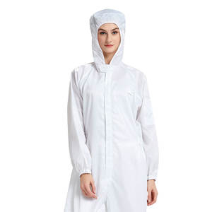 GMP atölyeleri için 121 ℃ isıya dayanıklı Anti statik temiz oda giyim toz geçirmez güvenlik kıyafetleri - Product Image 1