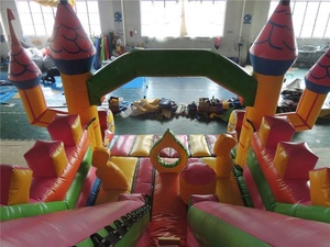 Commercial Grade <strong>Inflatable</strong> <strong>Slides</strong> Bouncy Castle Combo Bounce Two Lane <strong>Dry</strong> <strong>Slide</strong> - Product Image 5