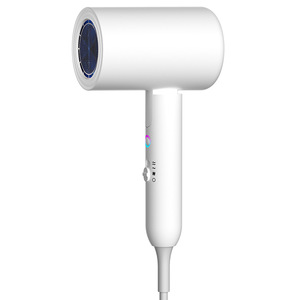 Secador de pelo con protección iónica de luz azul, diseño compacto y plegable para uso doméstico, secado de alta velocidad - Product Image 3