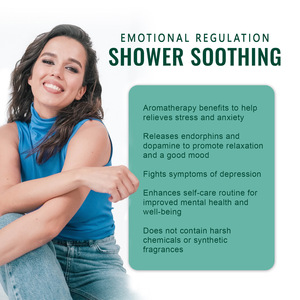 Las bombas de terapia de ducha Zen calman la irritabilidad mejoran la claridad mental infusión de aceite esencial orgánico cuidado del cuerpo - Product Image 4
