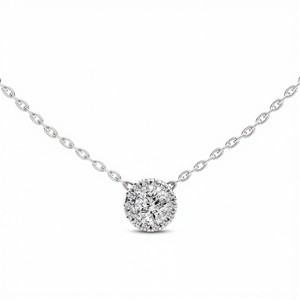 Colgante de Diamante Redondo de Primera Calidad de 0.20 Quilates, Creado en Laboratorio, para Mujer, Color VVS VS EF, Plata de Ley 925, Oro de 10KT 14KT 18KT - Product Image 3