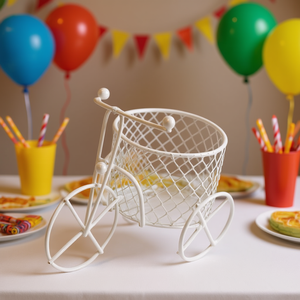 Chariot en métal décoratif 10x5.5x8cm pour fête - Product Image 2