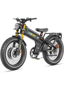 Vélo électrique ANIIOKI A9 Pro Max 60V 70Ah/80Ah Lithium Double Batterie, Vitesse 42-47 mph, Autonomie 245 Miles, Poids 500 Lbs, Pneus Fat 26x4.8, Moteur 4200W - Product Image 5