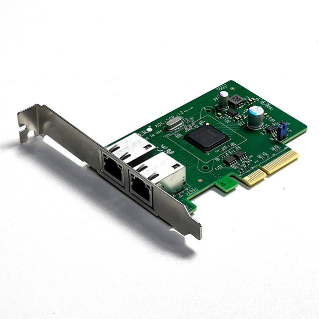 Supermicro Intel AOC-SGP-i2 2x 1GbE RJ-45 I350-T2 Copper LAN Ethernet Network PCIe X4 Controller