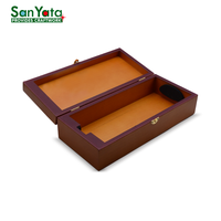 Boîte à vin personnalisée en gros, porte-bouteille unique avec impression de logo, emballage en bois de luxe, fabricant/fournisseur de bois OEM/ODM