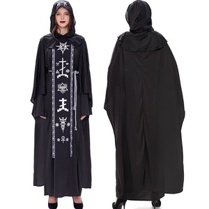 Mujeres mago bruja mago Grim Reaper hechicera película <span class=keywords><strong>de</strong></span> TV disfraces <span class=keywords><strong>de</strong></span> Halloween sacerdote con capucha túnica capa manto <span class=keywords><strong>disfraz</strong></span> - Product Image 5