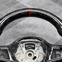 Volant en fibre de carbone forgée avec bande supérieure rouge pour BMW G30 G31 G32 X3 G01 X4 G02 G05 M2 G87 M3 G80 M4 G82 G20 M5