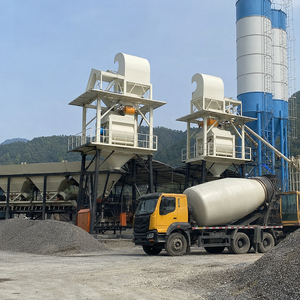 Ligne de production de béton prêt à l'emploi Corey HZS90 entièrement automatique à double silo durable avec PLC et boîte de vitesses pour projets de construction commerciale - Product Image 1