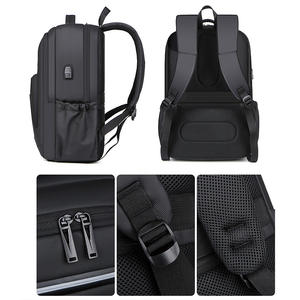 Mochila para Portátil Personalizada para Hombre, Gran Capacidad, Negra, con Carga USB, Impermeable, Duradera, de Oxford, para Viajes, Escuela, Negocios - Product Image 5