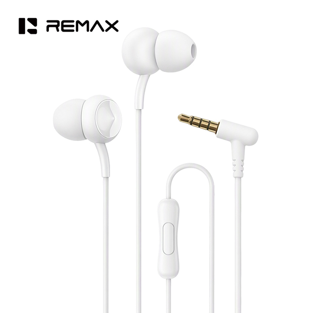 REMAX RM-510 HiFi Wired Earbuds in Ear Headphones with Mic Clear Sound Deep Bass 3.5mm Plug Wired Earphones for Phone and Laptop