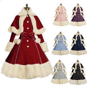 Costume Invernale da Principessa in Stile Europeo Vintage per Spettacoli Teatrali, <span class=keywords><strong>Set</strong></span> Cosplay con Cappotto Caldo in Poliestere e Cintura - Product Image 1