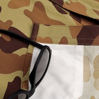 Personnalisé 93% Nylon 7% Spandex Extérieur Doux Léger Camouflage Imprimé Upf50 + Performance À Manches Courtes Chemises De Chasse pour Hommes