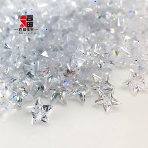 Baifu đồ trang sức Bán buôn giá lỏng màu sắc rực rỡ màu hồng sao <span class=keywords><strong>Cubic</strong></span> Zirconia - Product Image 3