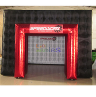 Tente de discothèque gonflable 4x4m avec logo personnalisé, tente de fête gonflable pour événements en plein air, discothèques et activités festives