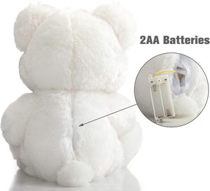 13 inch Trắng Gấu bông tim dẫn nhồi bông đồ chơi đỏ mặt nói 'tôi yêu bạn' lãng mạn màu hồng gấu cho trẻ em bạn gái ODM có sẵn - Product Image 3