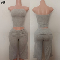 Ensemble de survêtement décontracté deux pièces pour femme, automne-hiver, avec logo personnalisé, comprenant un sweat à capuche court zippé et un pantalon capri large, style streetwear