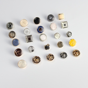 Tùy Chỉnh Kim Loại Nút Hình Chữ Nhật Mô Hình Kẽm Hợp Kim Vòng Ả Rập Quần Áo Nút - Product Image 2