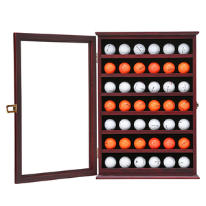 Christmas 49-Slot Wooden Golf Ball <strong>Display</strong> Case Eco-Friendly Modern Golf Ball <strong>Display</strong> Case UV-Anti Acrylic Wood Wall Mount - Product Image 4