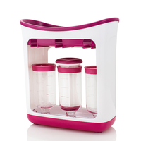 Sacs à presse-purée de jus de fruits frais réutilisables sans BPA sacs de rangement triple pochette de nourriture pour bébé