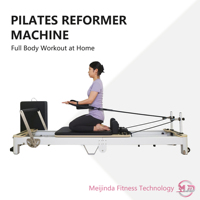 Appareil d'entraînement pliable et réglable en aluminium pour Pilates Reformer, idéal pour les studios de Pilates, directement du fabricant.