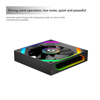 Ventilateur de boîtier d'ordinateur Zeromaster Infinity Reverse Blade 120 mm ARGB de haute qualité pour CPU avec roulement fluide et refroidissement 56 CFM