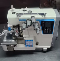 Machine à coudre industrielle surjeteuse à entraînement direct haute vitesse 4 fils QS-B4-UT-CQ avec coupe-fil automatique et aspiration d'air