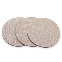 Disque de ponçage en film céramique blanc du fabricant, disque abrasif rond en papier de verre