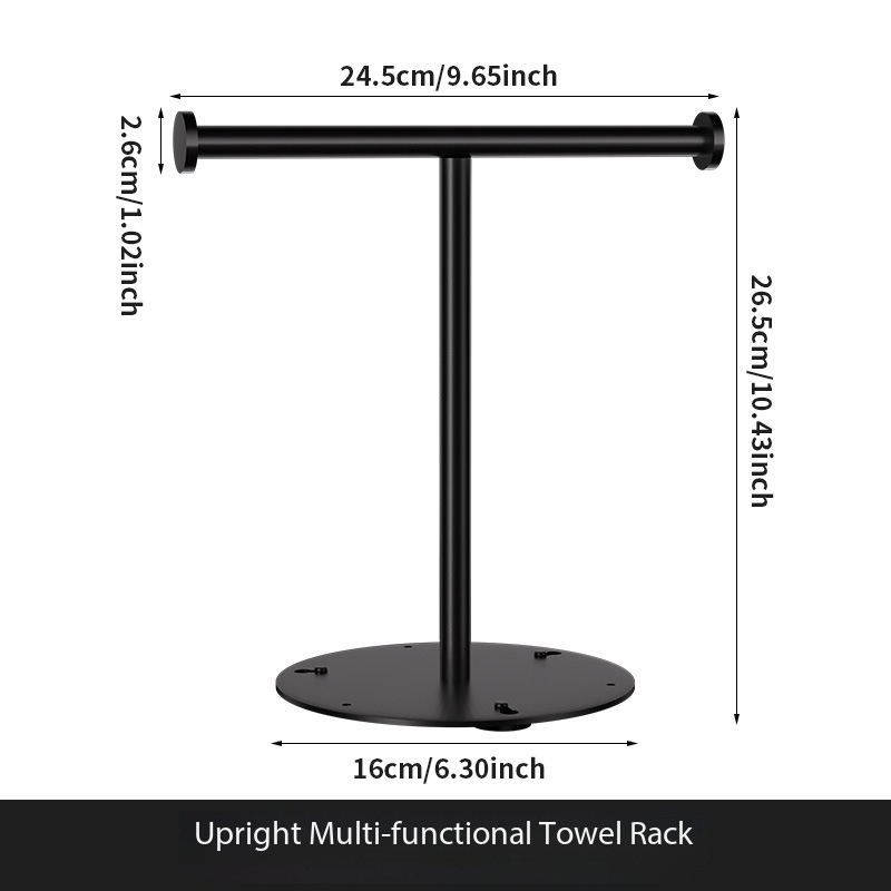 T-shaped towel bar
