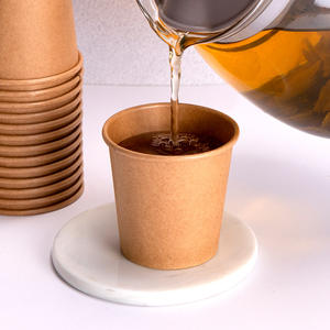 2/4/7oz impresión al por mayor vasos de papel desechables de pared única taza de papel de café caliente personalizada - Product Image 5