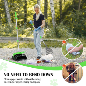 Köpek <span class=keywords><strong>Pooper</strong></span> <span class=keywords><strong>Scooper</strong></span> uzun sap ağır <span class=keywords><strong>Pooper</strong></span> <span class=keywords><strong>Scooper</strong></span> büyük orta küçük köpekler için döner Bin & <span class=keywords><strong>Metal</strong></span> tırmık çanta eki ile - Product Image 2