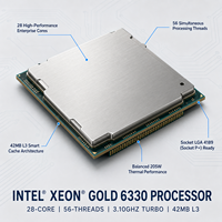 Processeur Serveur XEON Gold CPU 6326 6330 6338 6342 6346 6348 6354 Nouvelle Version Officielle pour Serveur et Station de Travail