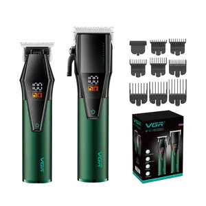 VGR V-677 Hair Cut Machine Mens Barber Rechargeable Professional Hair Clipper Trimmer Set