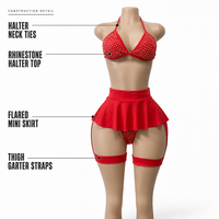 Bikinis sexy personnalisés, élastiques, respirants et à séchage rapide, tenues de strip-teaseuse, vêtements de danse exotique pour la pole dance