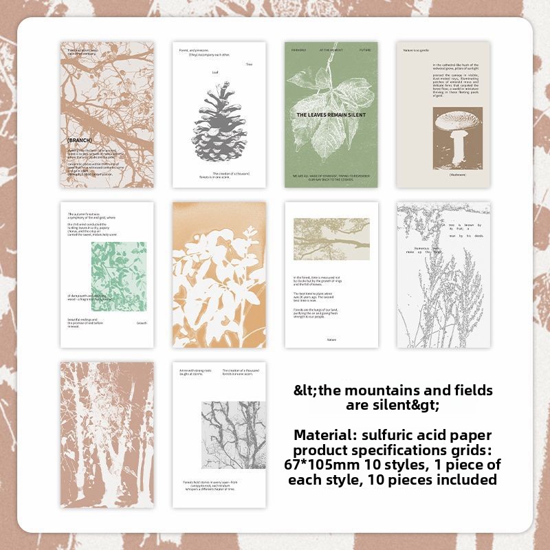 C Silenzio nella natura selvaggia-bianco