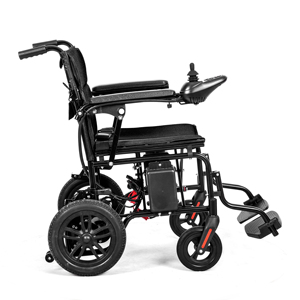 Vente flash : fauteuil roulant électrique pliable et léger |   Certifié UE, structure en fer, capacité de charge 140 kg, batterie incluse - Product Image 2