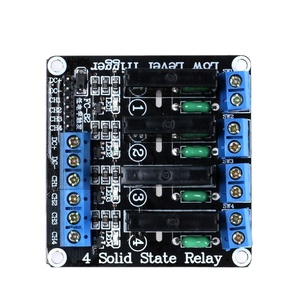 Factory Outlet Solid State Relay 4 Channel Relay 250V 2A Low Level Trigger DC to DC <b>5v</b> Solid State Relay Module With Fuse - Product Image 2