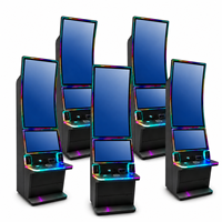 Gabinete de Juego Estilo Fire Link con Monitor Curvo de 43 Pulgadas y Pantalla Plana de 24 Pulgadas para Juegos de Habilidad